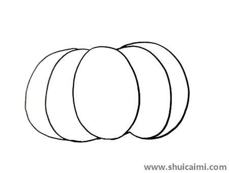 蔬菜南瓜儿童简笔画