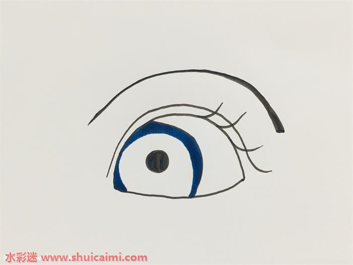 马克笔眼睛怎么画 眼睛简笔画步骤