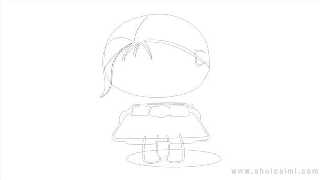 关于吃饭简笔画怎么画 关于吃饭简笔画画法