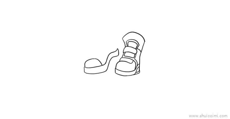 鞋子儿童画怎么画 鞋子简笔画简单又好看