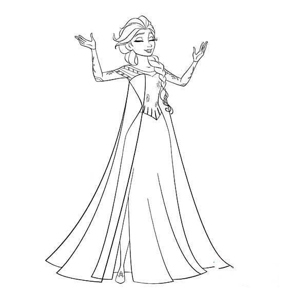 爱莎公主简笔画图片 爱莎公主简笔画图片简单漂亮