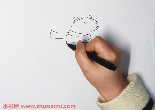 北极熊怎么画 北极熊简笔画漂亮卡通