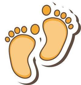 脚印简笔画 脚印简笔画图片