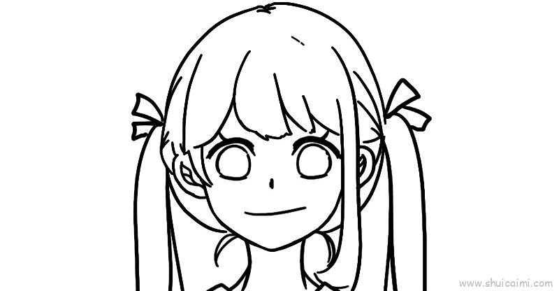 女生头像儿童画怎么画 女生头像简笔画顺序