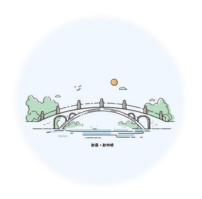 赵州桥简笔画 赵州桥简笔画图片