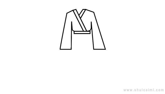 古装衣服简笔画怎么画 古装衣服简笔画步骤