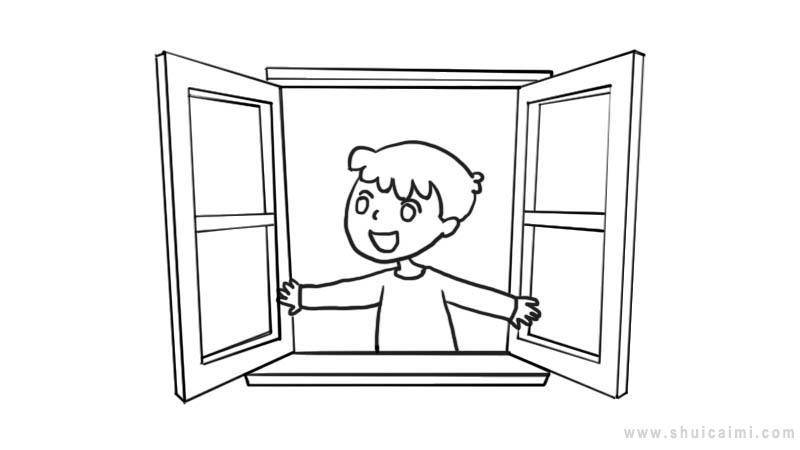 勤通风简笔画怎么画 勤通风简笔画图片