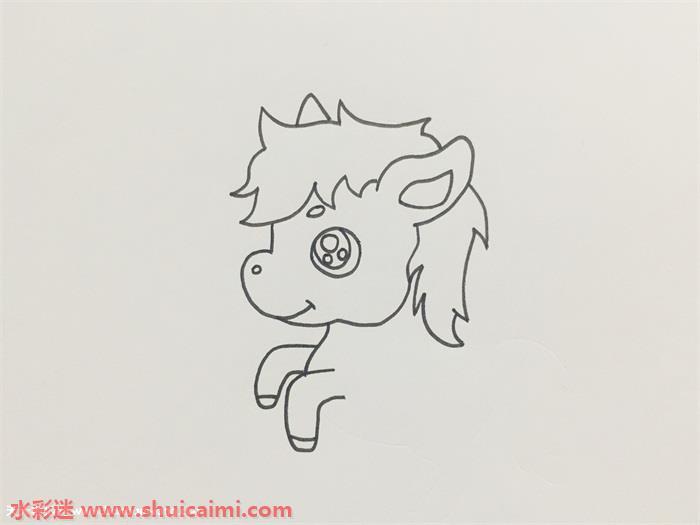 草原和马怎么画 草原和马简笔画图片大全带颜色