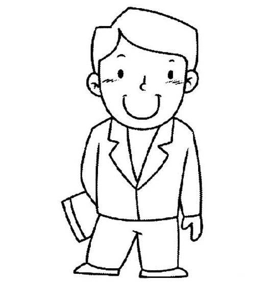 教师简笔画图片大全 讲课的老师简笔画怎么画