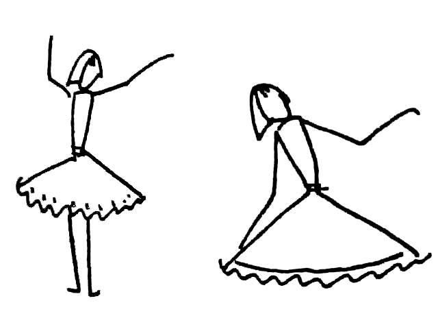 跳舞简笔画 跳舞简笔画人物图片