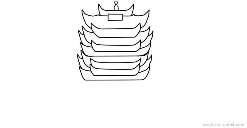 黄鹤楼儿童画怎么画 黄鹤楼简笔画好看