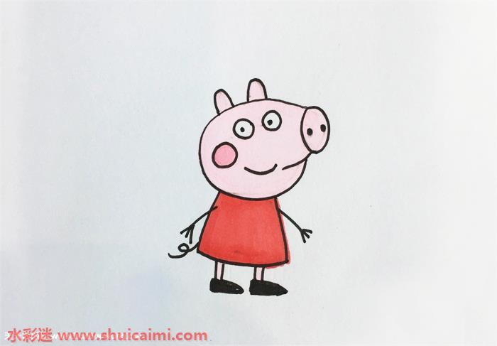 可爱呆萌的小猪佩奇简笔画图片教程