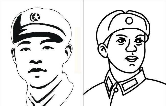 革命英雄简笔画 关于革命英雄简笔画