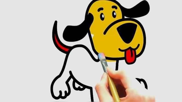 狗狗简笔画 狗狗简笔画简单又漂亮