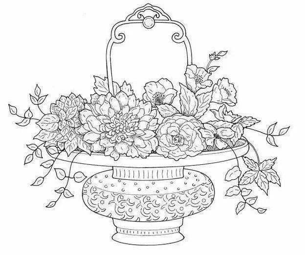 花篮简笔画 手工花篮简笔画