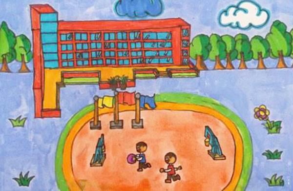 我心中的小学简笔画 我心中的小学简笔画图片大全