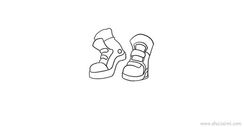 鞋子儿童画怎么画 鞋子简笔画简单又好看