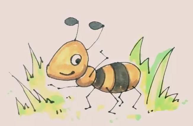 蚂蚁简笔画 蚂蚁简笔画简单可爱