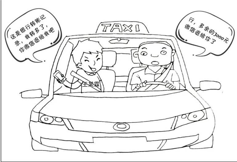 开车的简笔画图片大全 开车的简笔画图片大全彩色