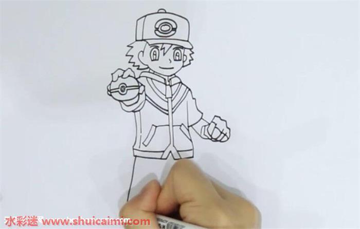 小智怎么画 小智简笔画彩色
