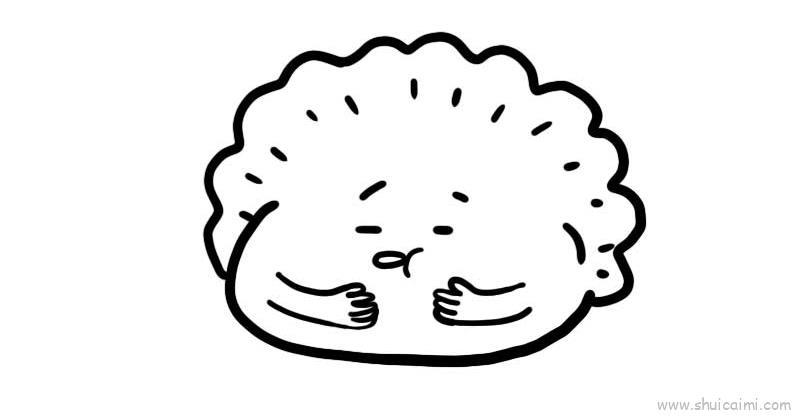 饺子儿童画怎么画 饺子简笔画步骤