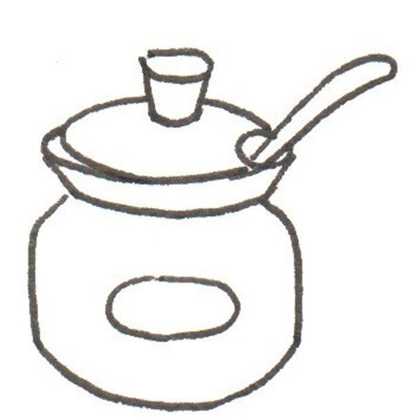 调味罐的简笔画怎么画 调味罐的简笔画顺序