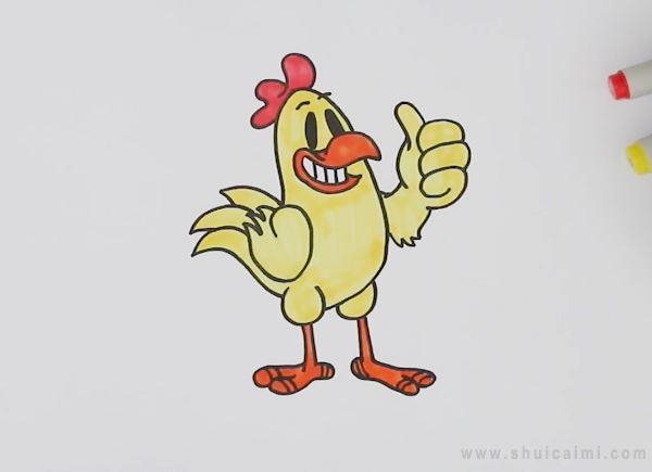 鸡简笔画怎么画 鸡简笔画图片大全