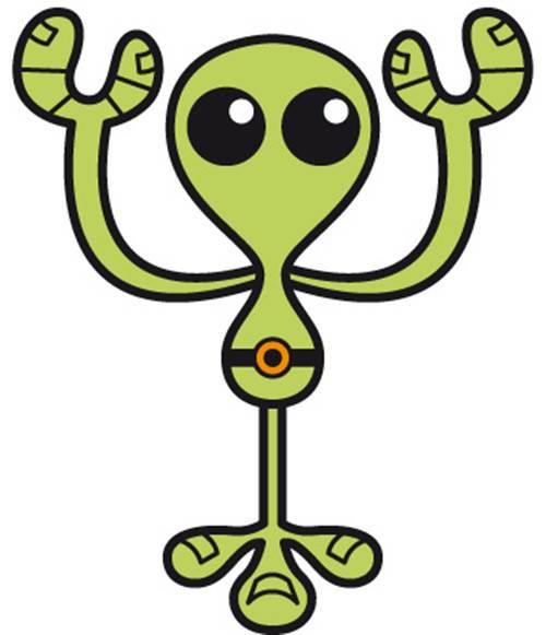 外星人简笔画 外星人简笔画可爱