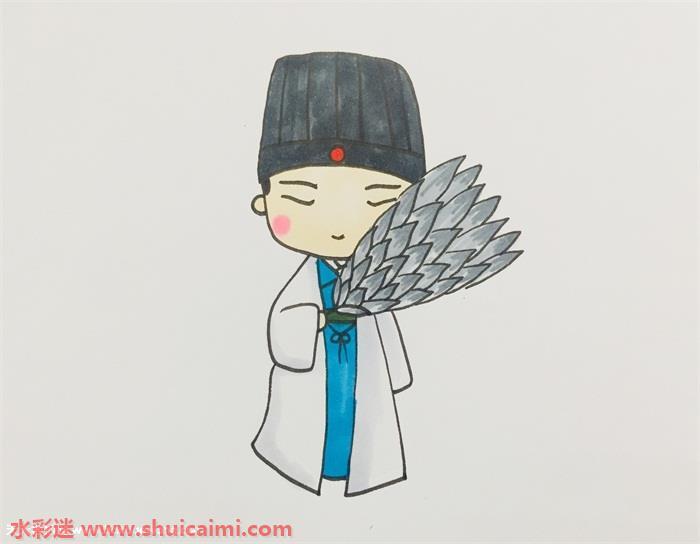 诸葛亮怎么画 诸葛亮简笔画彩色