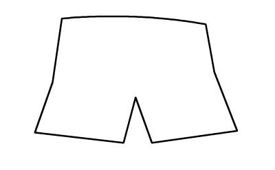 短裤画法简笔画图片_短裤怎么画简笔画