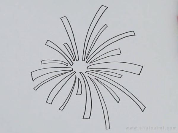 烟花简笔画怎么画 烟花简笔画好看