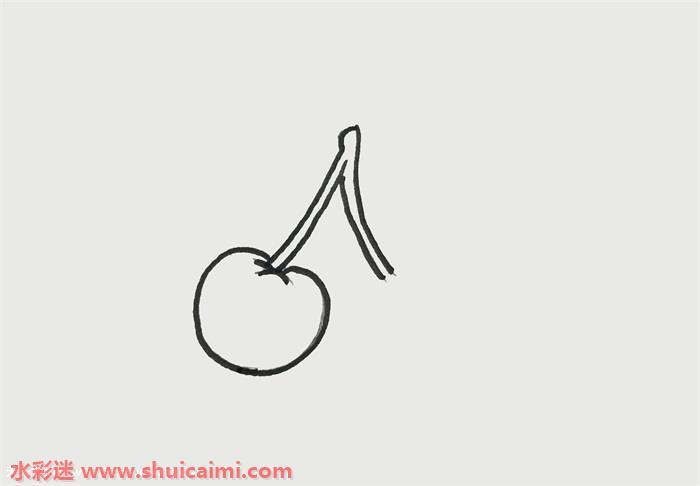 樱桃怎么画 樱桃简笔画漂亮彩色
