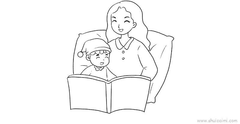 妈妈给我讲故事教程儿童画怎么画 妈妈给我讲故事教程简笔画顺序