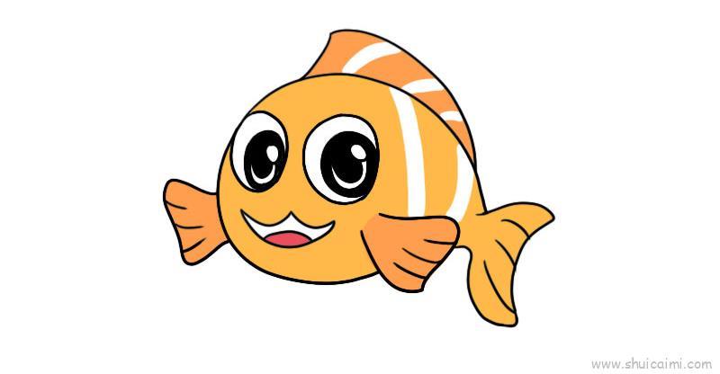 鱼儿童画怎么画 鱼简笔画简单