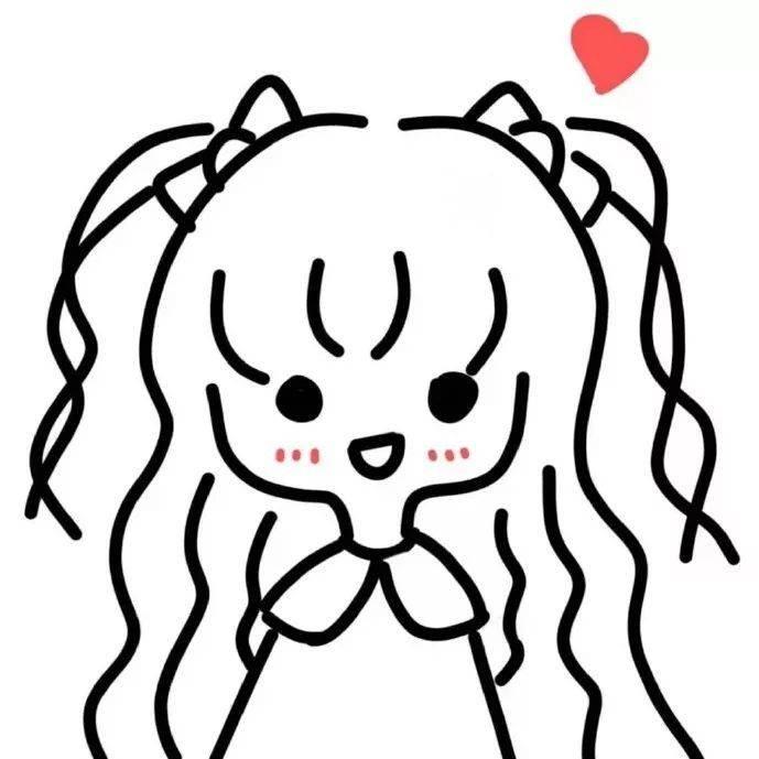 简笔画人物少女 漫画简笔画人物少女