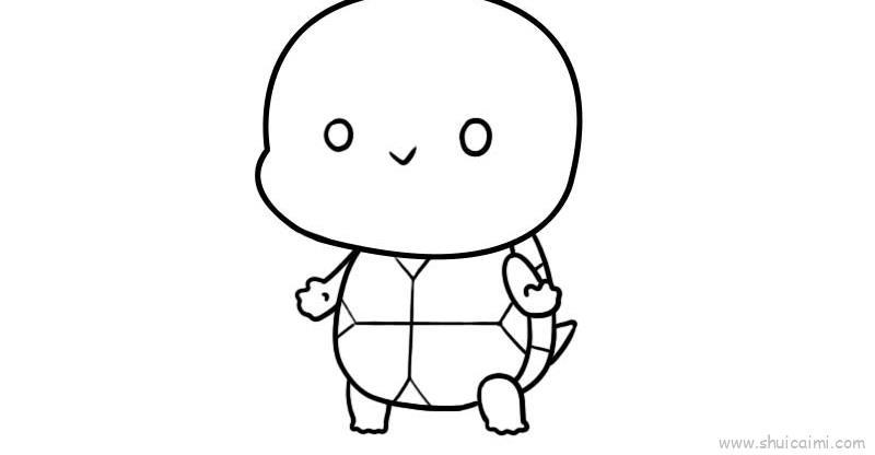 小乌龟儿童画怎么画 小乌龟简笔画图片大全