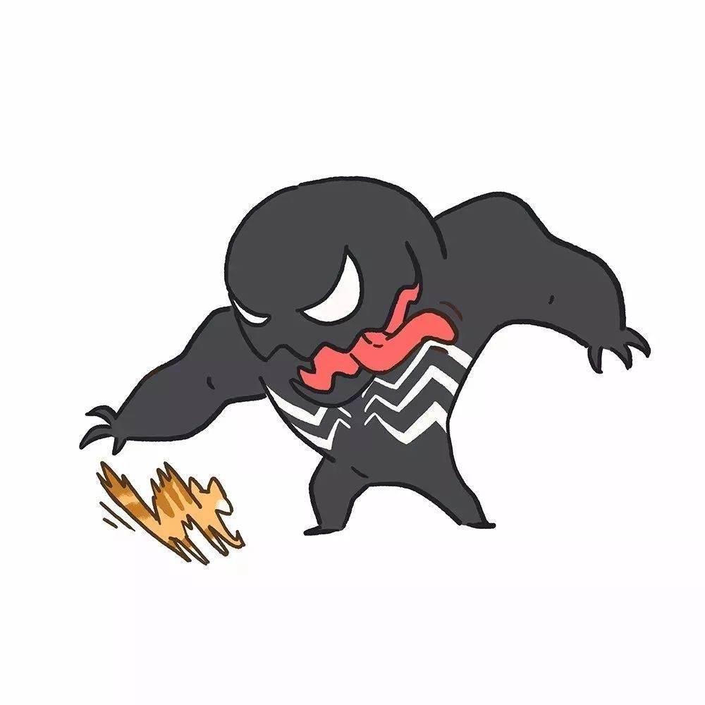 毒液简笔画 毒液简笔画帅气