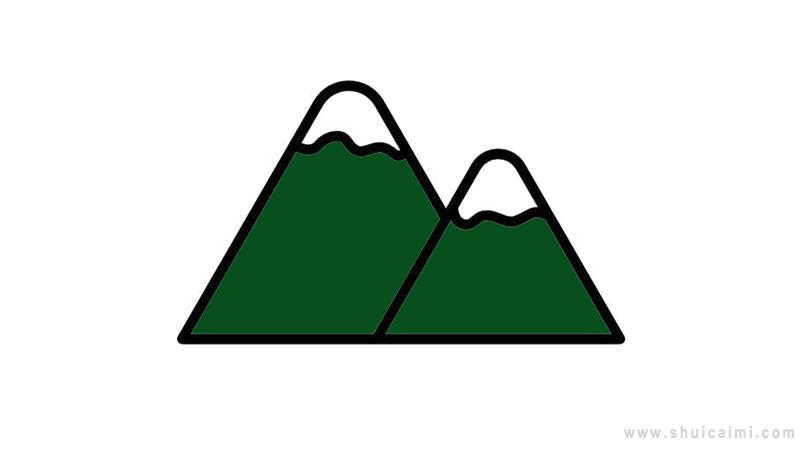 山峰简笔画怎么画 山峰简笔画顺序