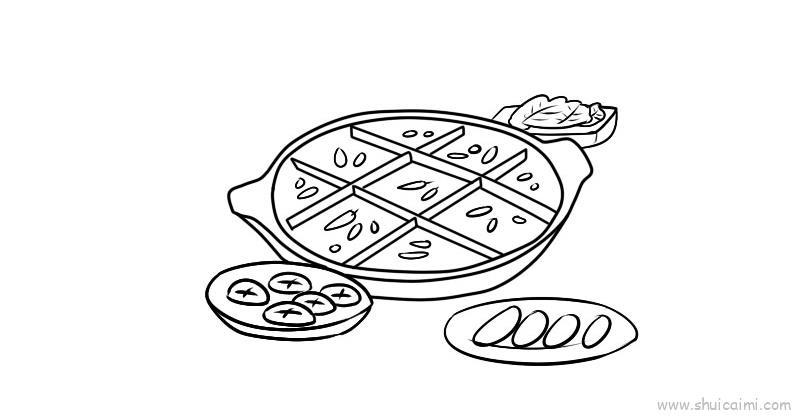火锅儿童画怎么画 火锅简笔画画法