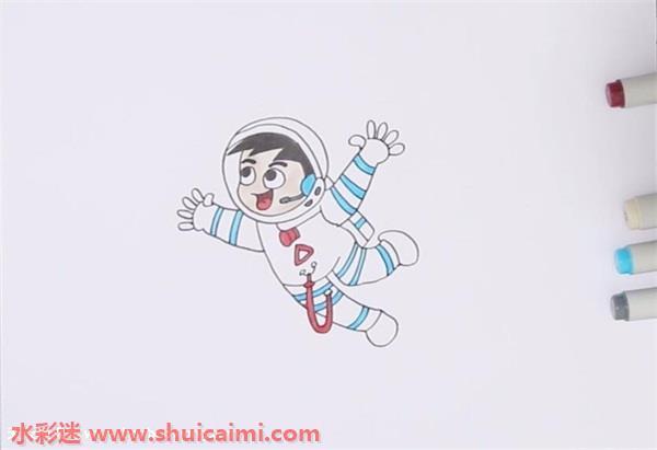 宇航员怎么画 宇航员简笔画简单好看带颜色