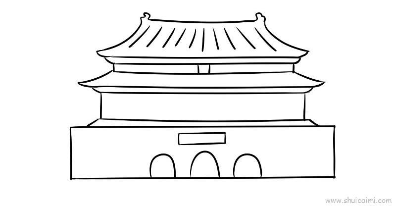 故宫儿童画怎么画 故宫简笔画步骤