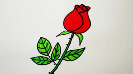 玫瑰花简笔画图片大全 玫瑰花简笔画图片大全大图简单