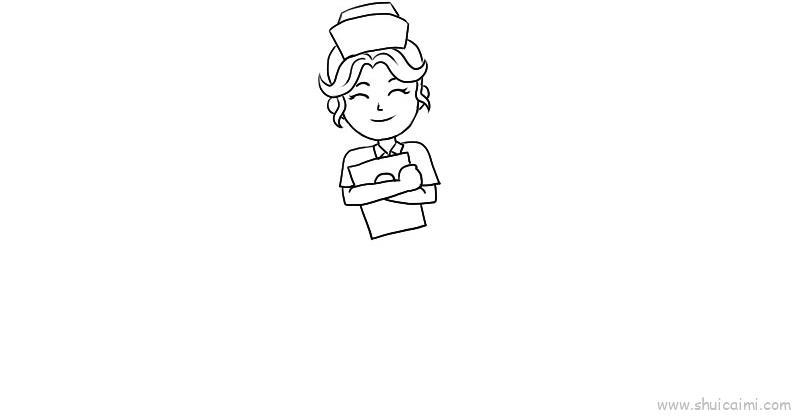 护士儿童画怎么画 护士简笔画简单