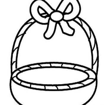 花篮简笔画 手工花篮简笔画