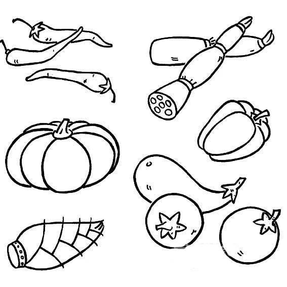 菜简笔画 菜简笔画简单