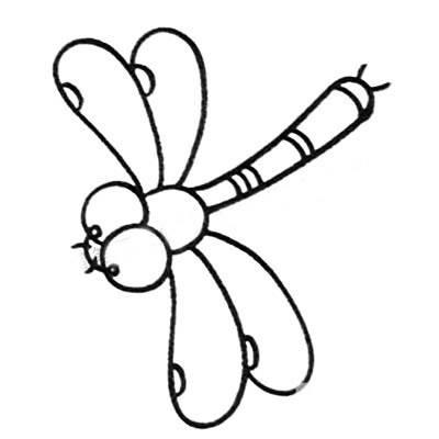 蜻蜓的简笔画图片大全大图 蜻蜓的简笔画彩色