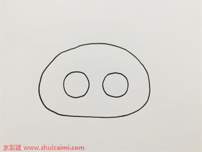 猪鼻子怎么画 猪鼻子简笔画步骤图