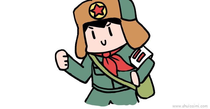 雷锋日儿童画怎么画 雷锋日简笔画简单