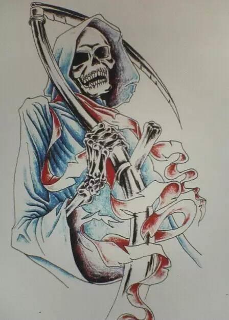 死神简笔画 死神简笔画简单又恐怖