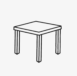 桌子简笔画 桌子简笔画图片大全